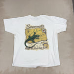 WHITE GRAPHIC TEE - 2X LARGE