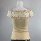 BEIGE VINTAGE TOP - SMALL