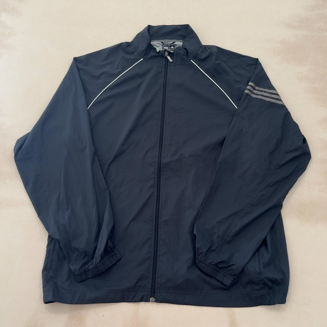 ADIDAS BLACK JACKET - 3X LARGE