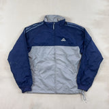 ADIDAS NAVY & GREY JACKET - MEDIUM
