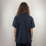 BLACK V-NECK TEE - MEDIUM