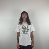 FLORAL GRAPHIC TEE - LARGE