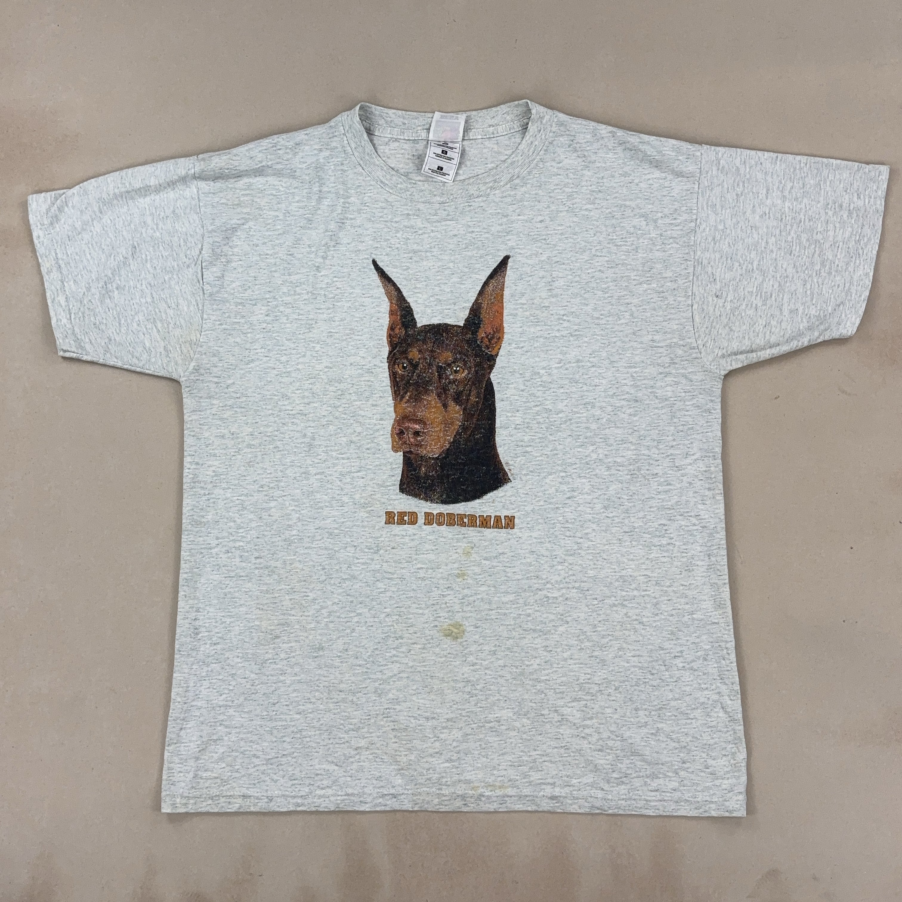 'RED DOBERMAN' TEE - LARGE
