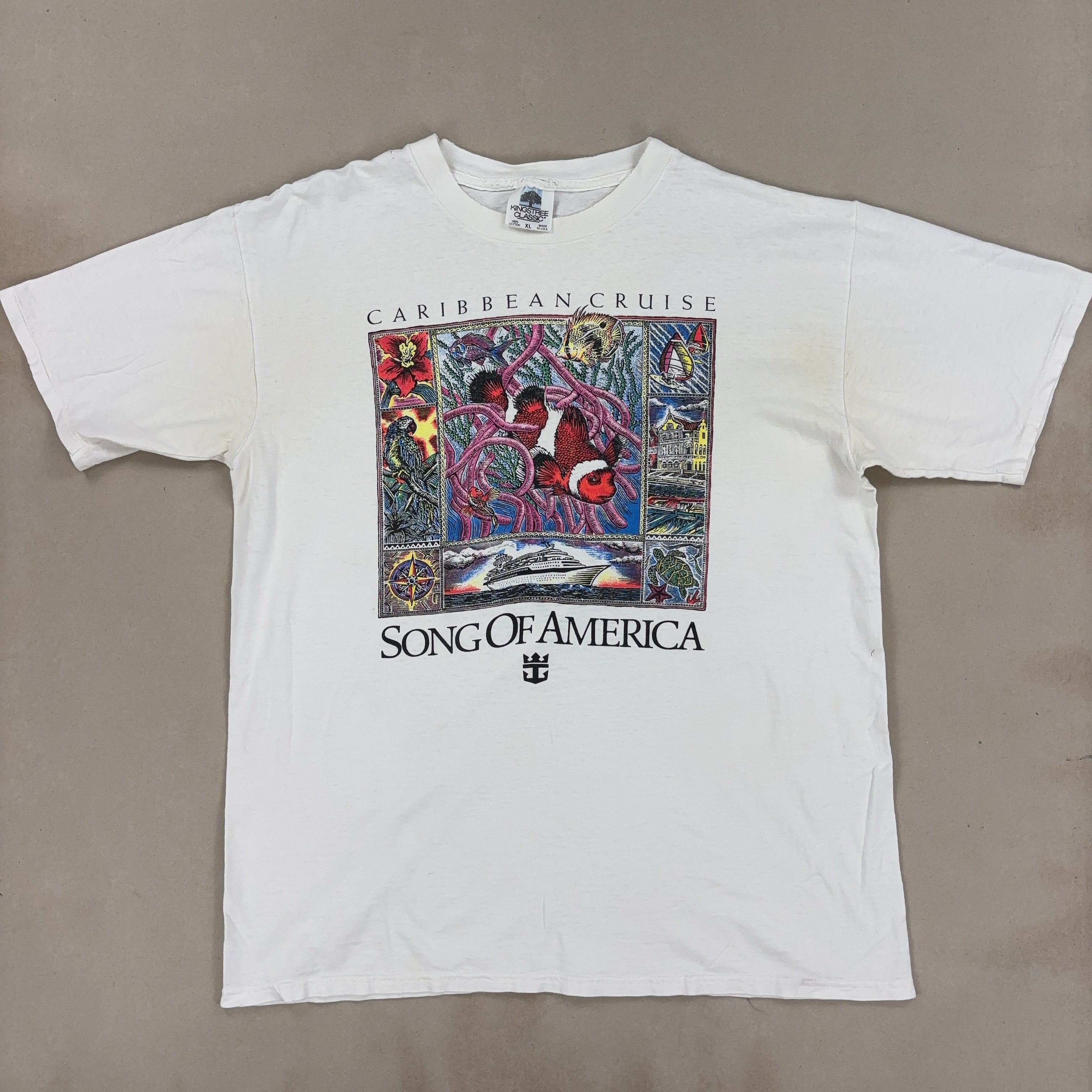 'CARIBBEAN CRUISE' TEE - LARGE