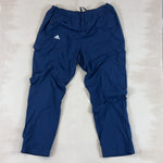 ADIDAS NAVY SPORT PANTS - 2X LARGE