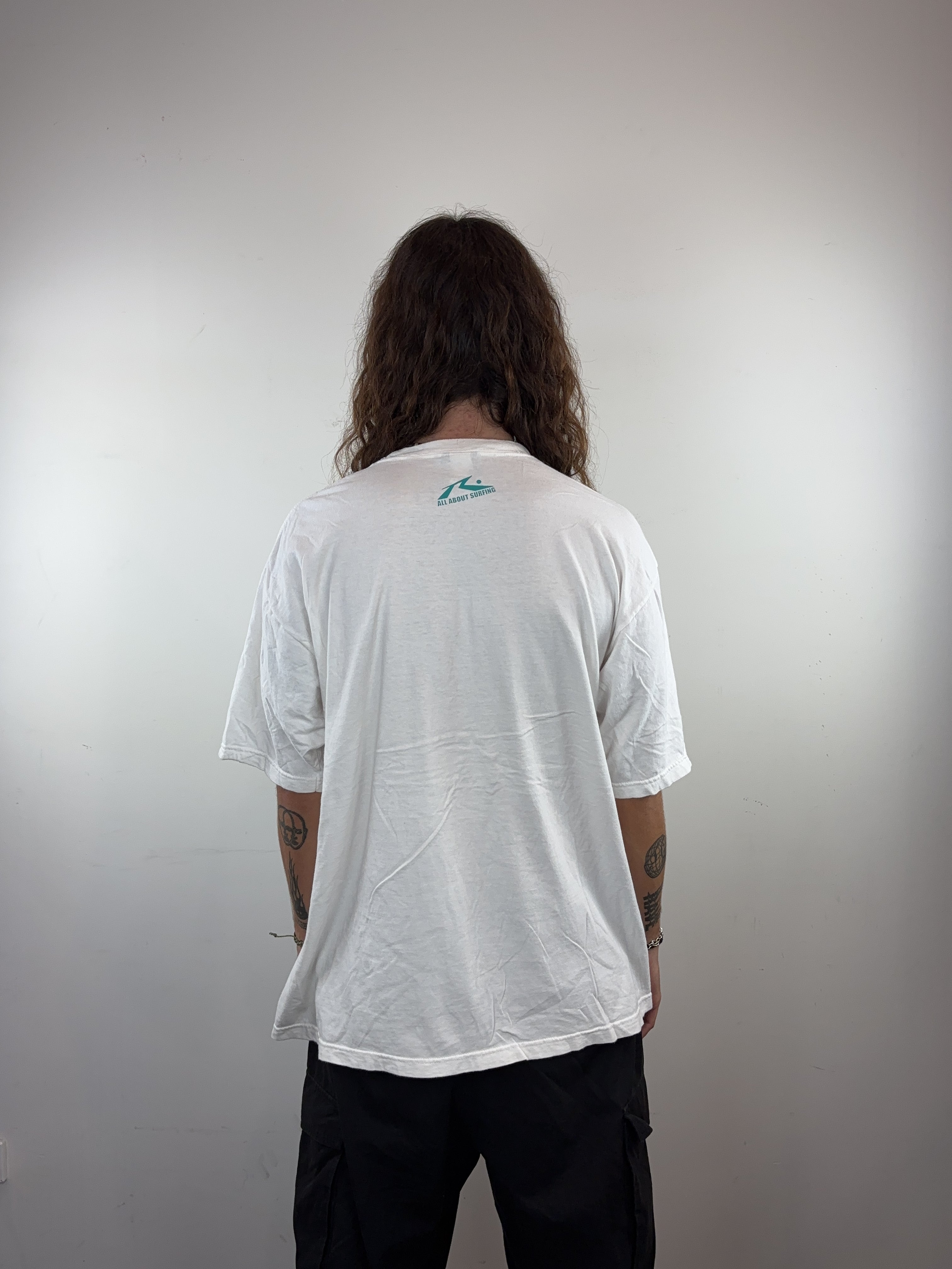 RUSTY 'ALL ABOUT SURFING' TEE - X LARGE