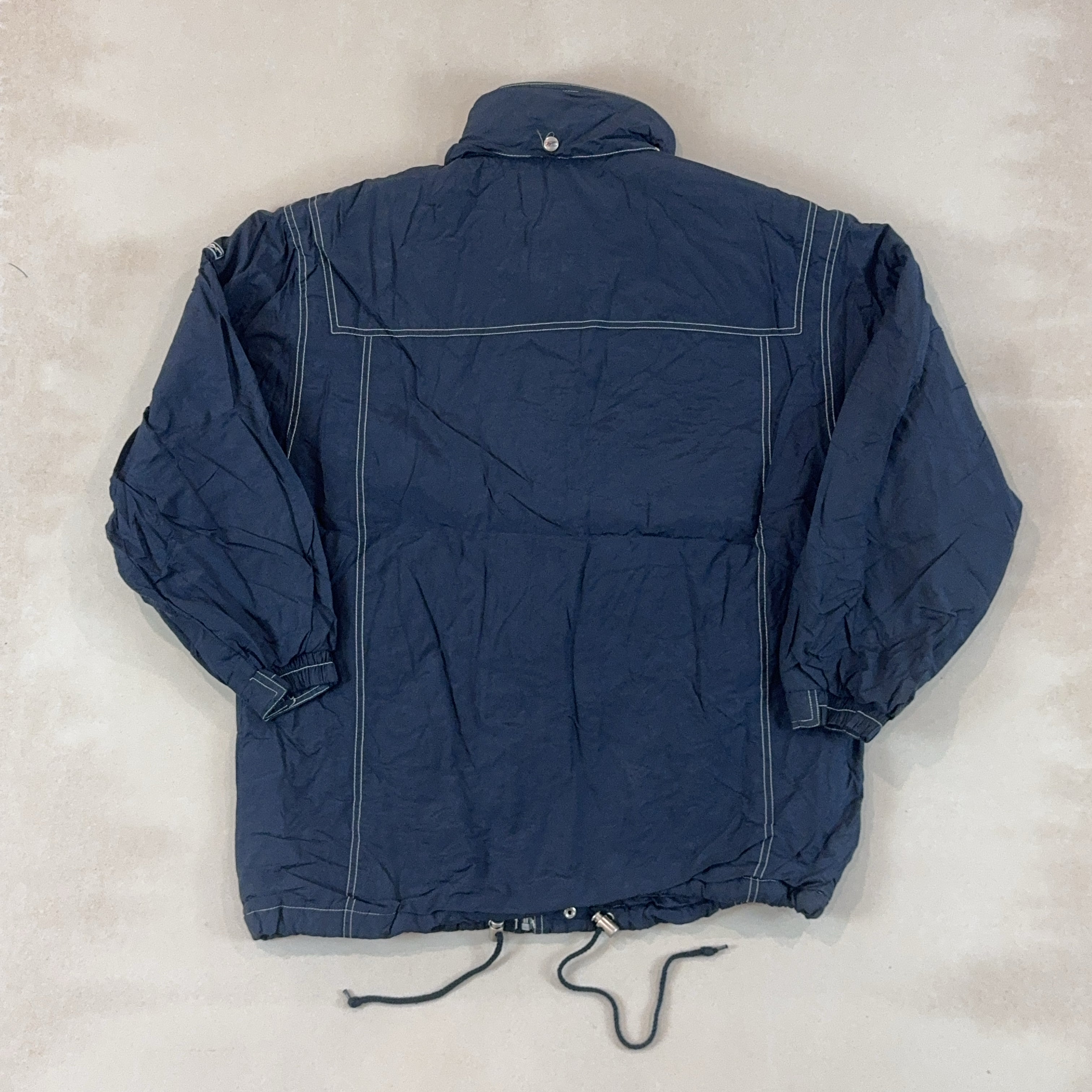 REEBOK NAVY JACKET - LARGE