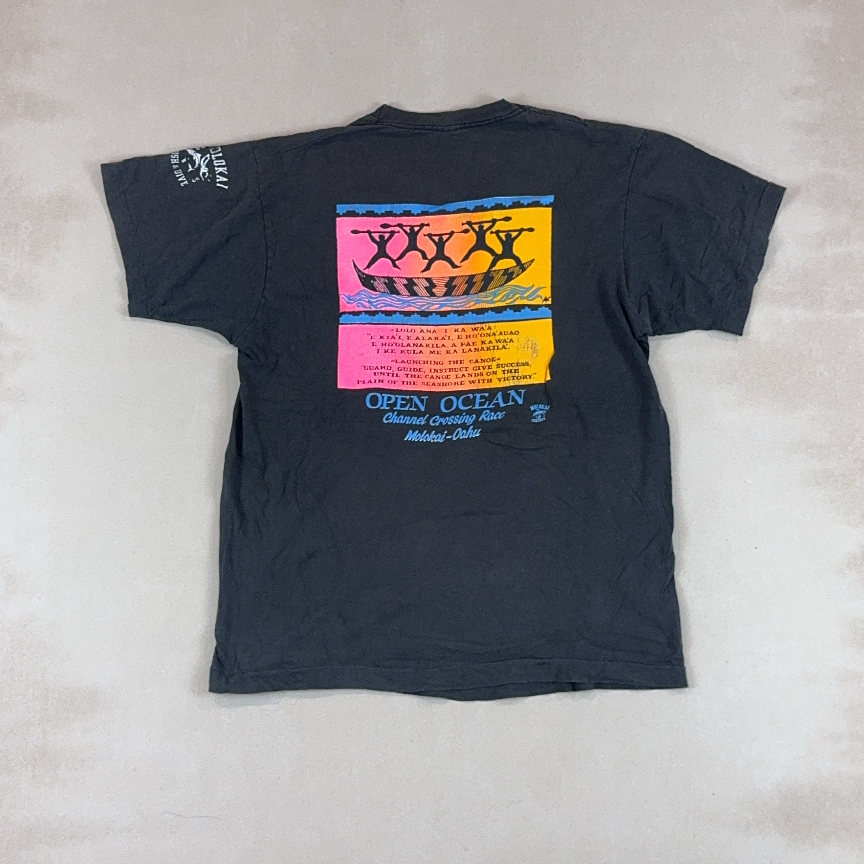 MOLAKAI FISH & DIVE TEE - LARGE