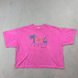 PINK CROPPED TEE - LARGE