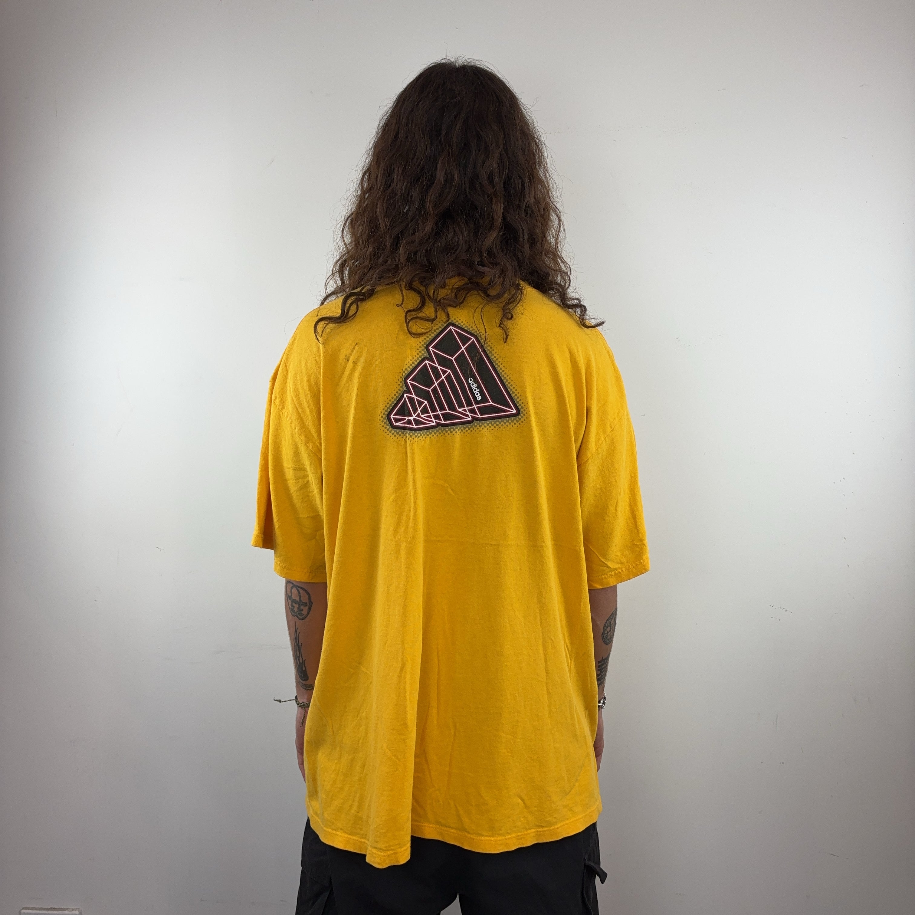 ADIDAS YELLOW TEE - X LARGE