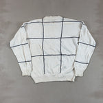 NAUTICA WHITE & NAVY KNIT - MEDIUM
