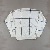 NAUTICA WHITE & NAVY KNIT - MEDIUM