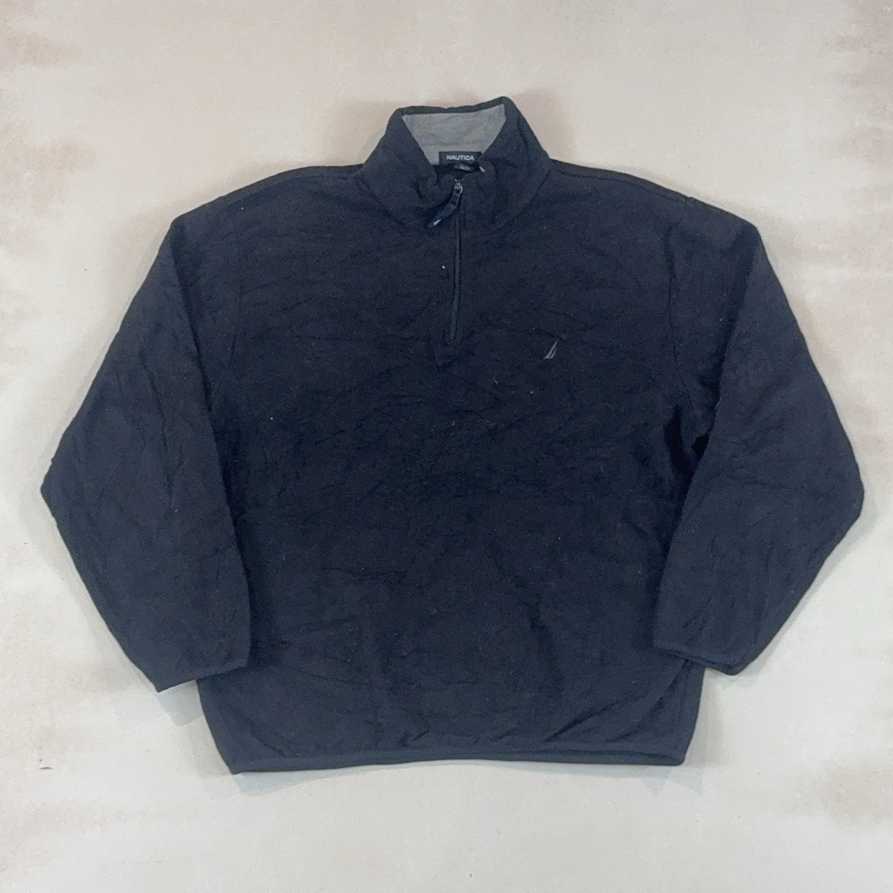 NAUTICA BLACK QUARTER ZIP - LARGE