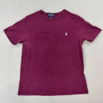 RALPH LAUREN BURGUNDY TEE - MEDIUM