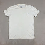 RALPH LAUREN PALE YELLOW TEE - SMALL