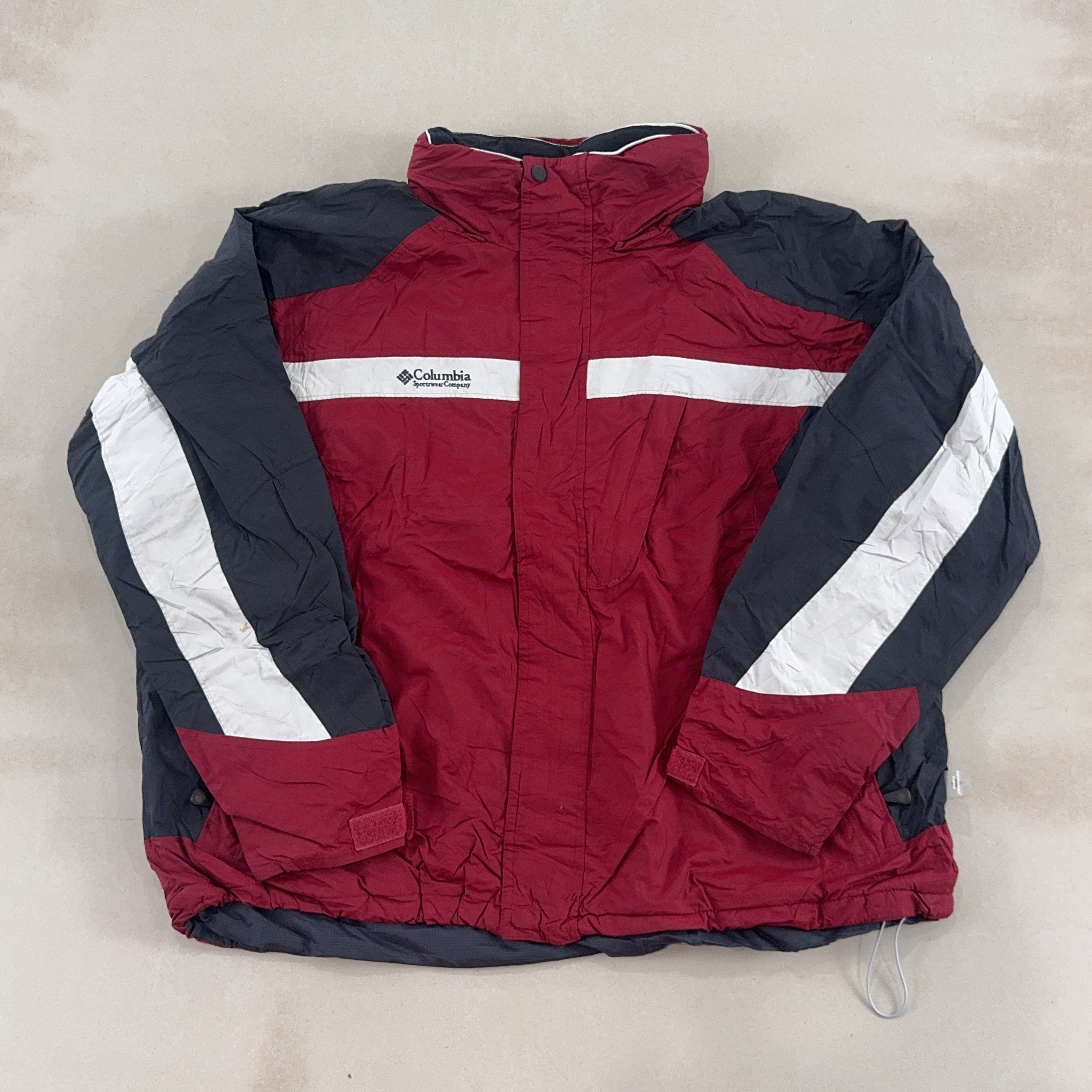 COLUMBIA RED, BLACK & WHITE JACKET - X LARGE