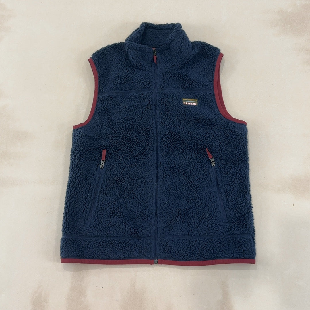 L.L.BEAN NAVY VEST - LARGE