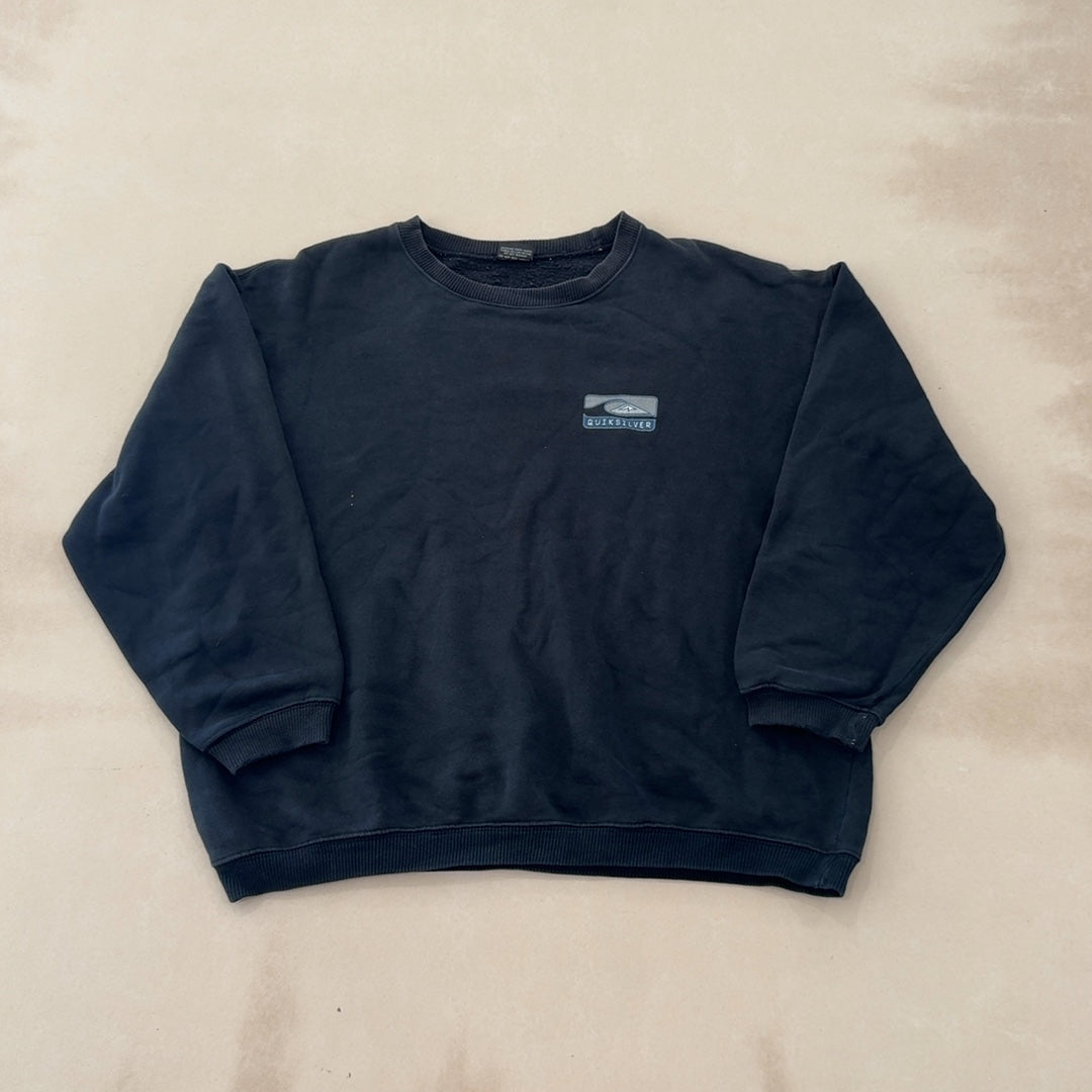 QUIKSILVER BLACK CREW - LARGE