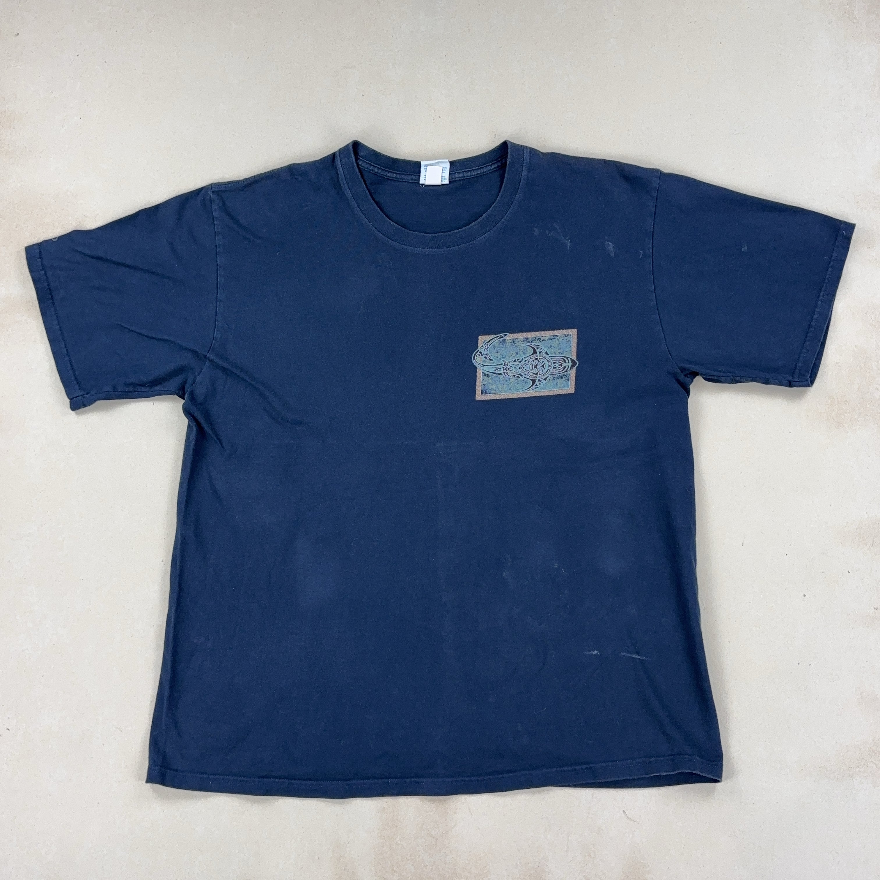 NAVY GRAPHIC TEE - LARGE