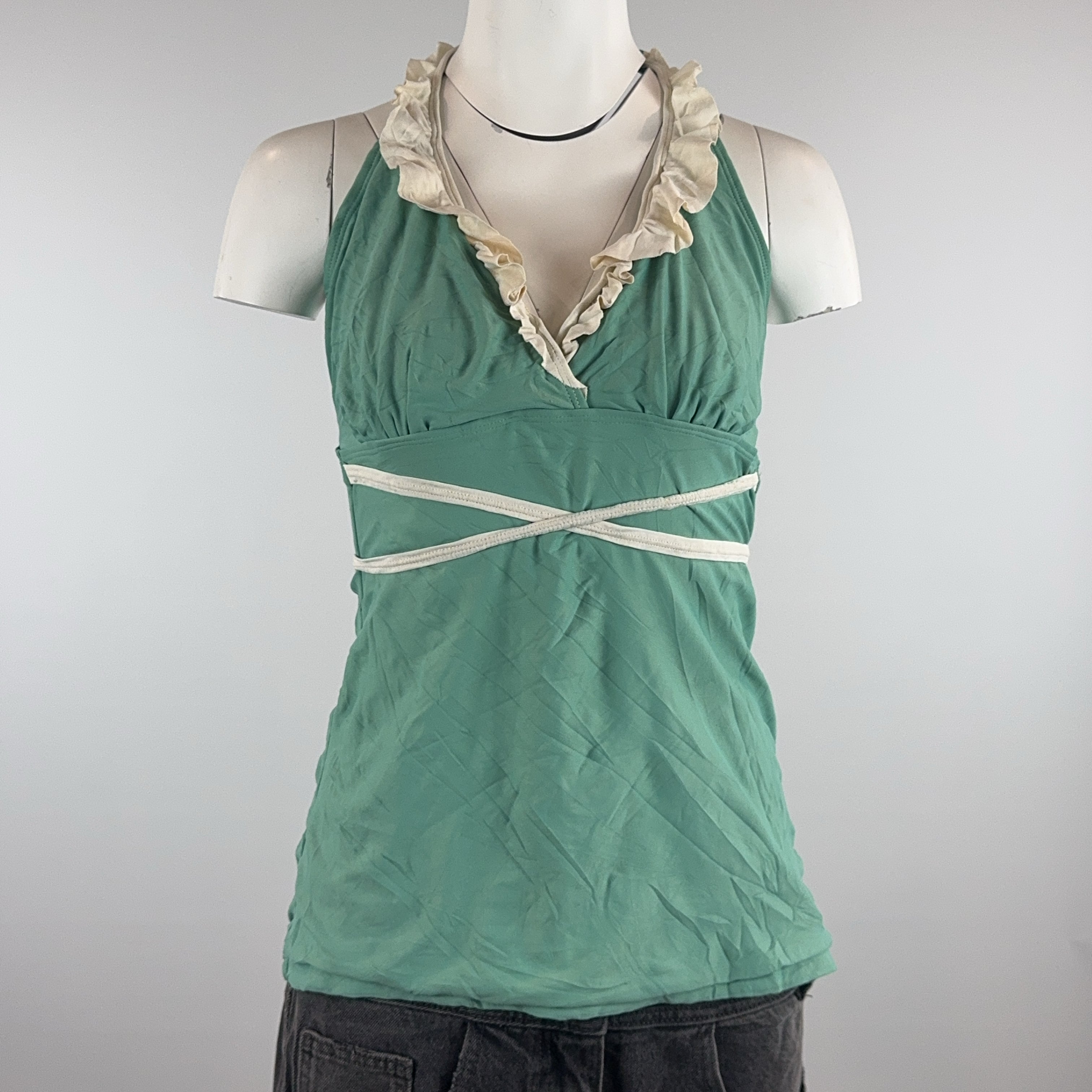 HALTER NECK TANKINI - LARGE