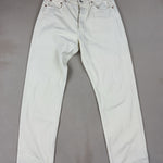 LEVI'S OFF-WHITE JEANS - LARGE