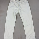 LEVI'S OFF-WHITE JEANS - LARGE