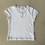 ADIDAS WHITE TEE - LARGE