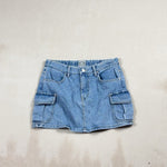 VINTAGE DENIM SKIRT - SMALL