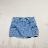VINTAGE DENIM SKIRT - SMALL