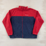 COLUMBIA NAVY & RED FLEECE - 2X LARGE