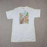 WHITE GRAPHIC TEE - LARGE