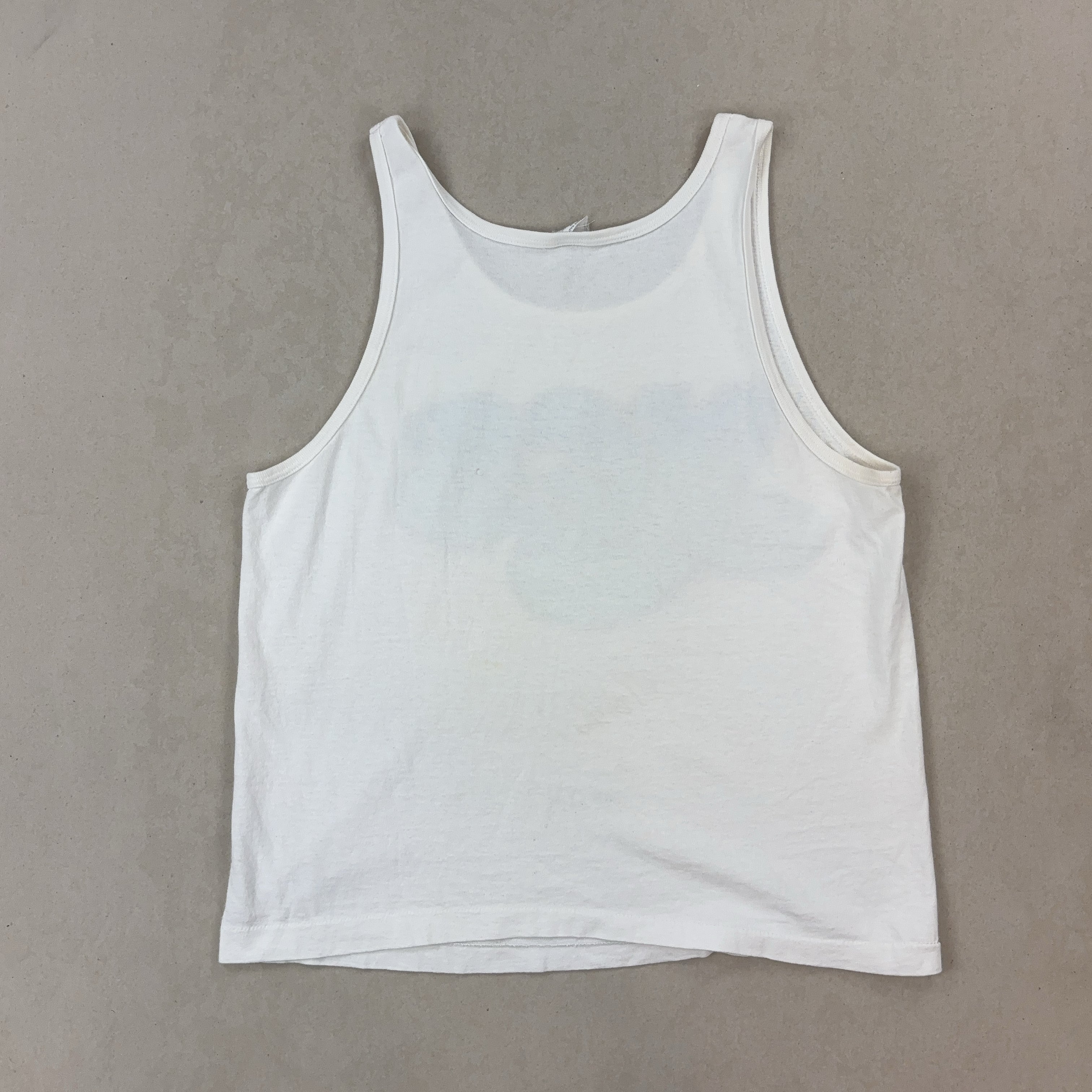 GRAPHIC WHITE SINGLET - MEDIUM