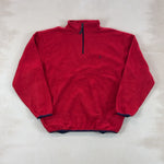 NAUTICA RED QUARTER ZIP - X LARGE