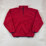 NAUTICA RED QUARTER ZIP - X LARGE