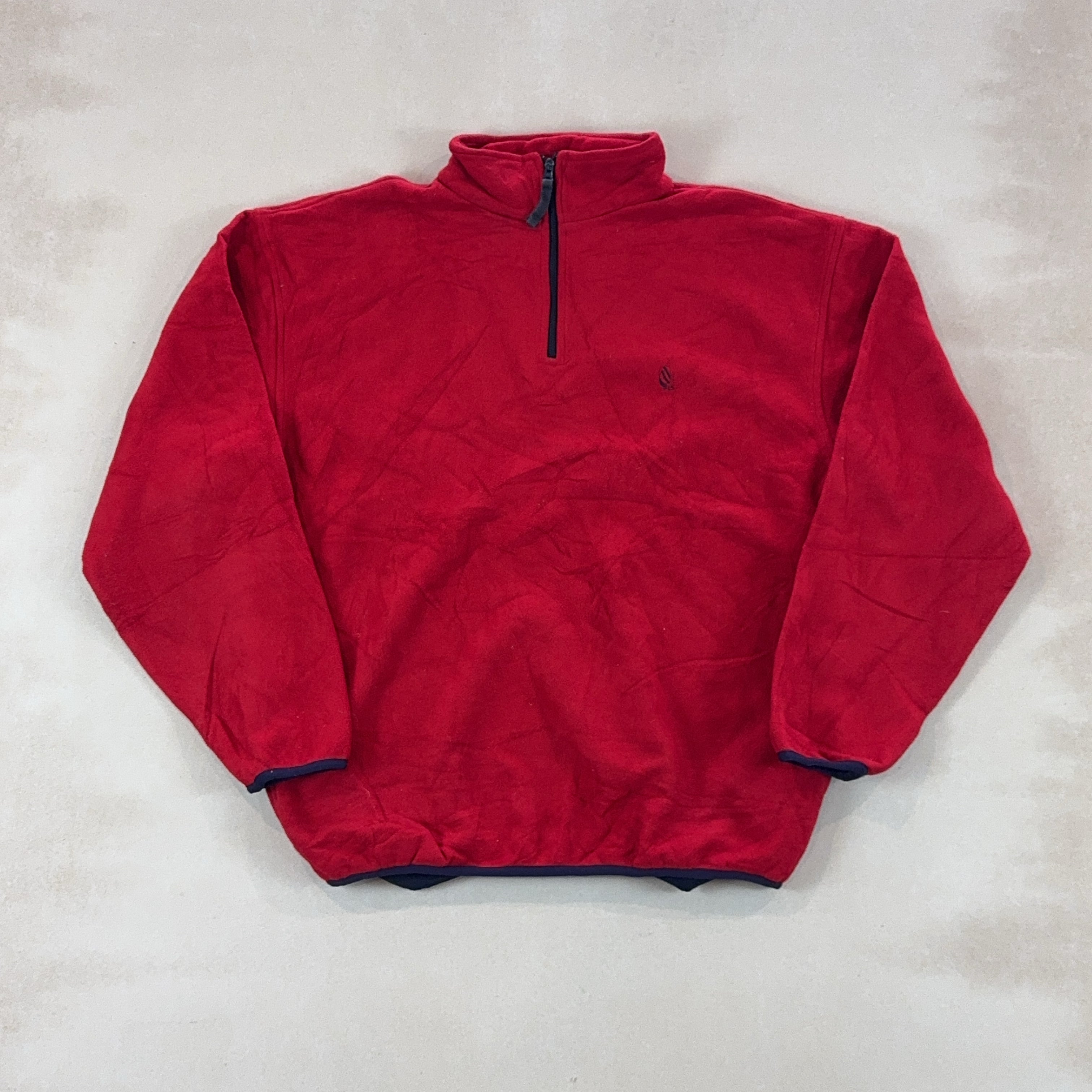 NAUTICA RED QUARTER ZIP - X LARGE