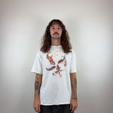 GRAPHIC WHITE TEE - LARGE