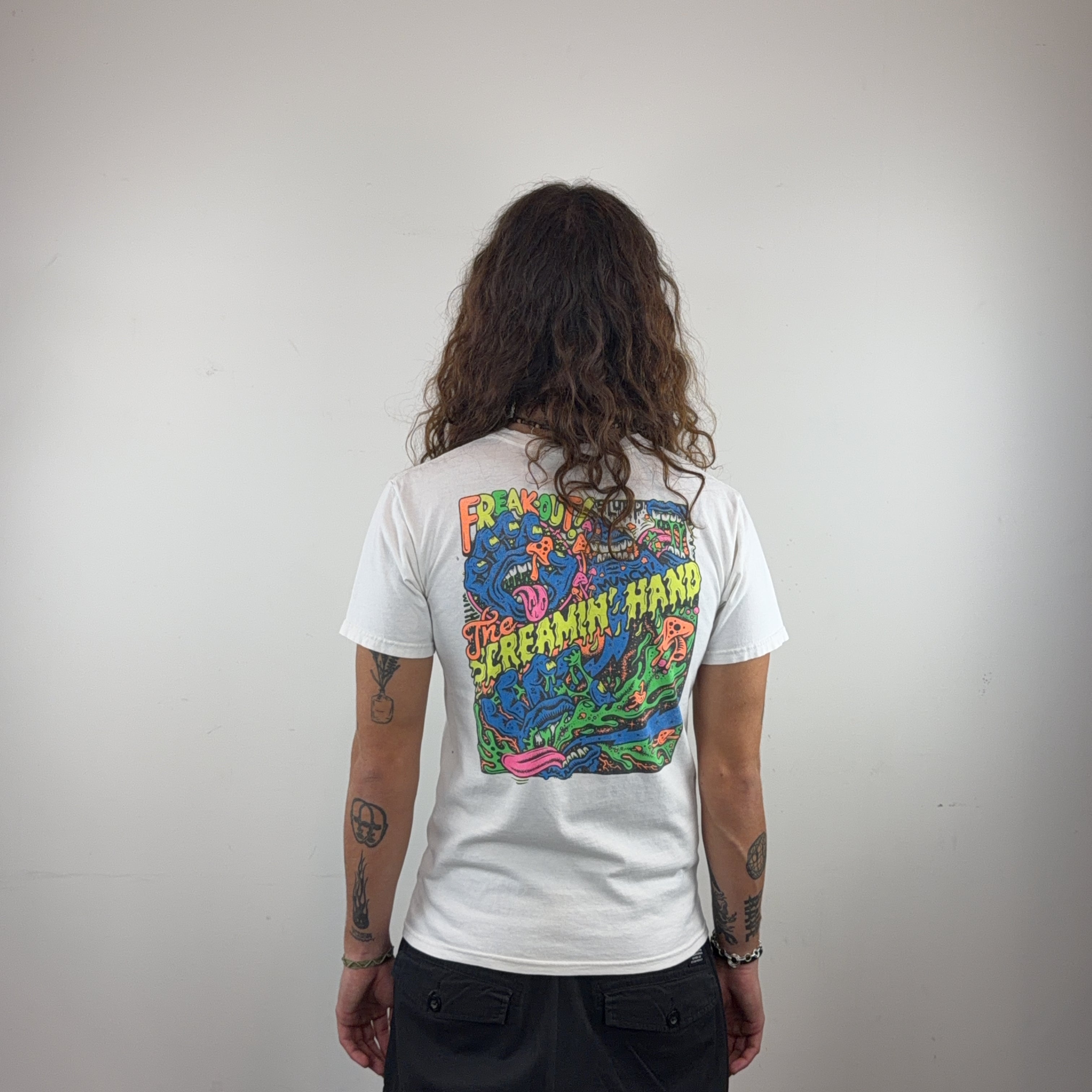 WHITE GRAPHIC TEE - SMALL
