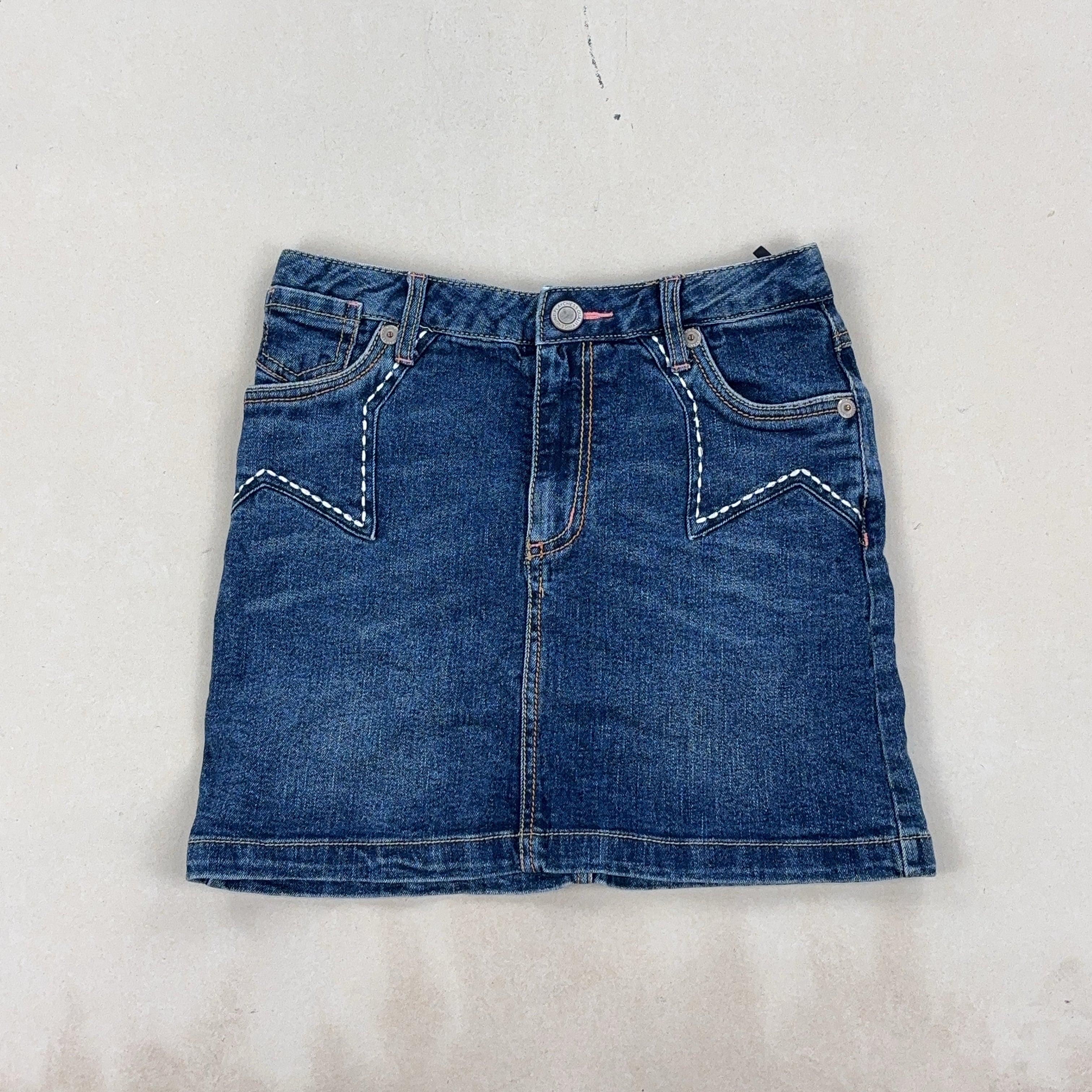 VINTAGE DENIM SKIRT - SMALL