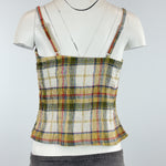 BROWN CHECK TANKINI - SMALL