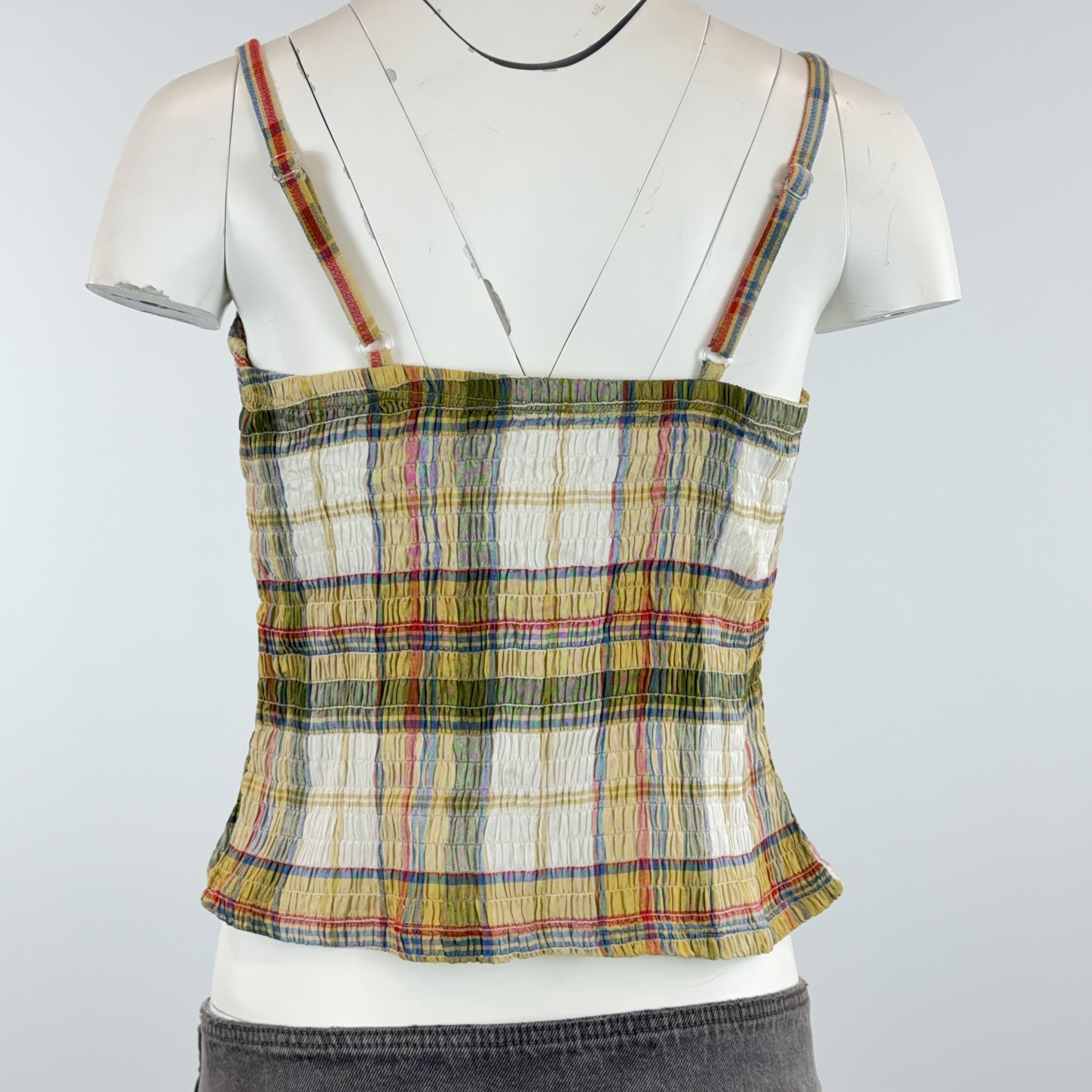 BROWN CHECK TANKINI - SMALL