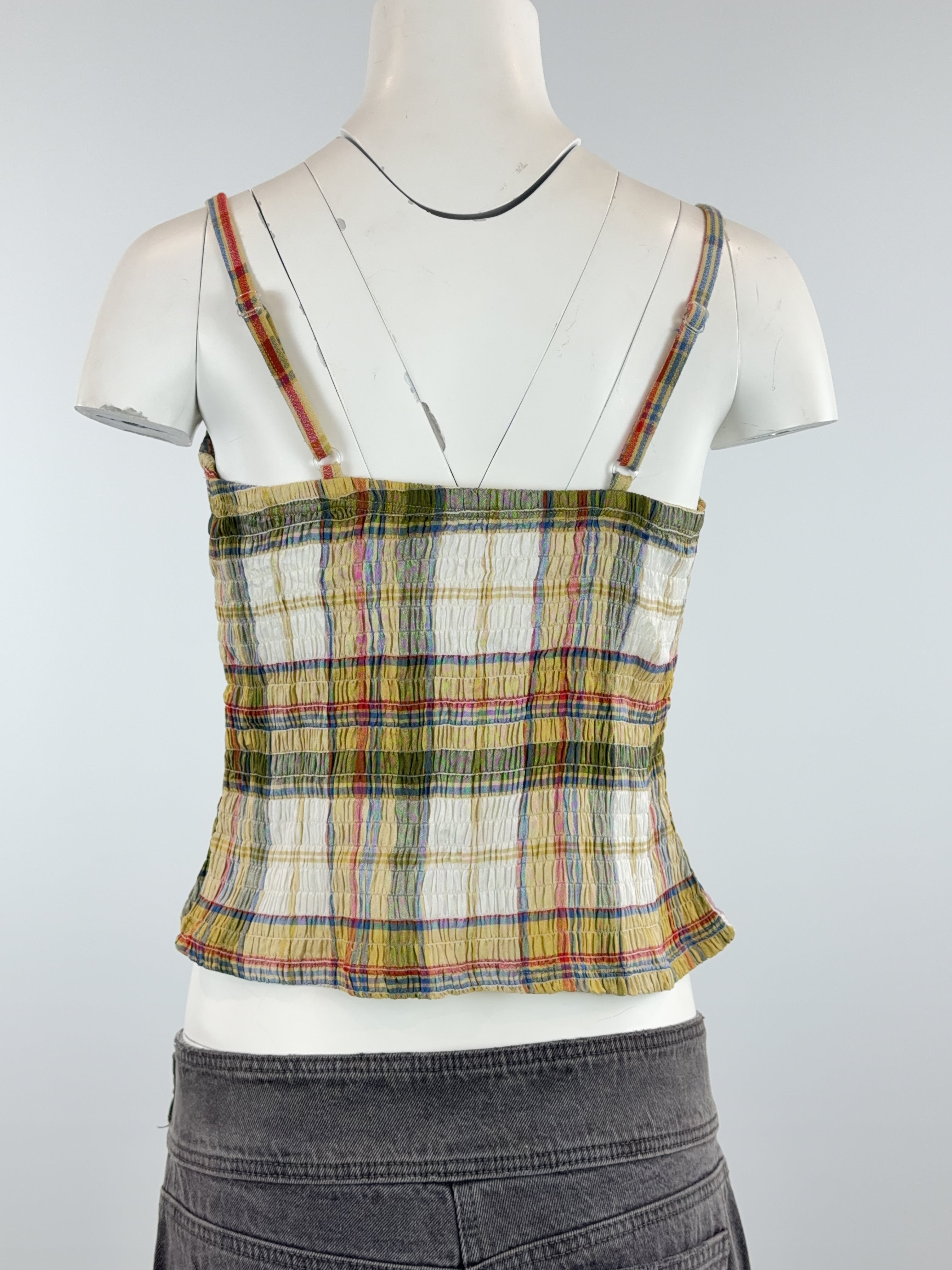 BROWN CHECK TANKINI - SMALL