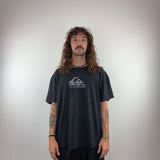 QUIKSILVER BLACK TEE - X LARGE