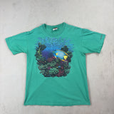 GRAPHIC GREEN TEE - LARGE