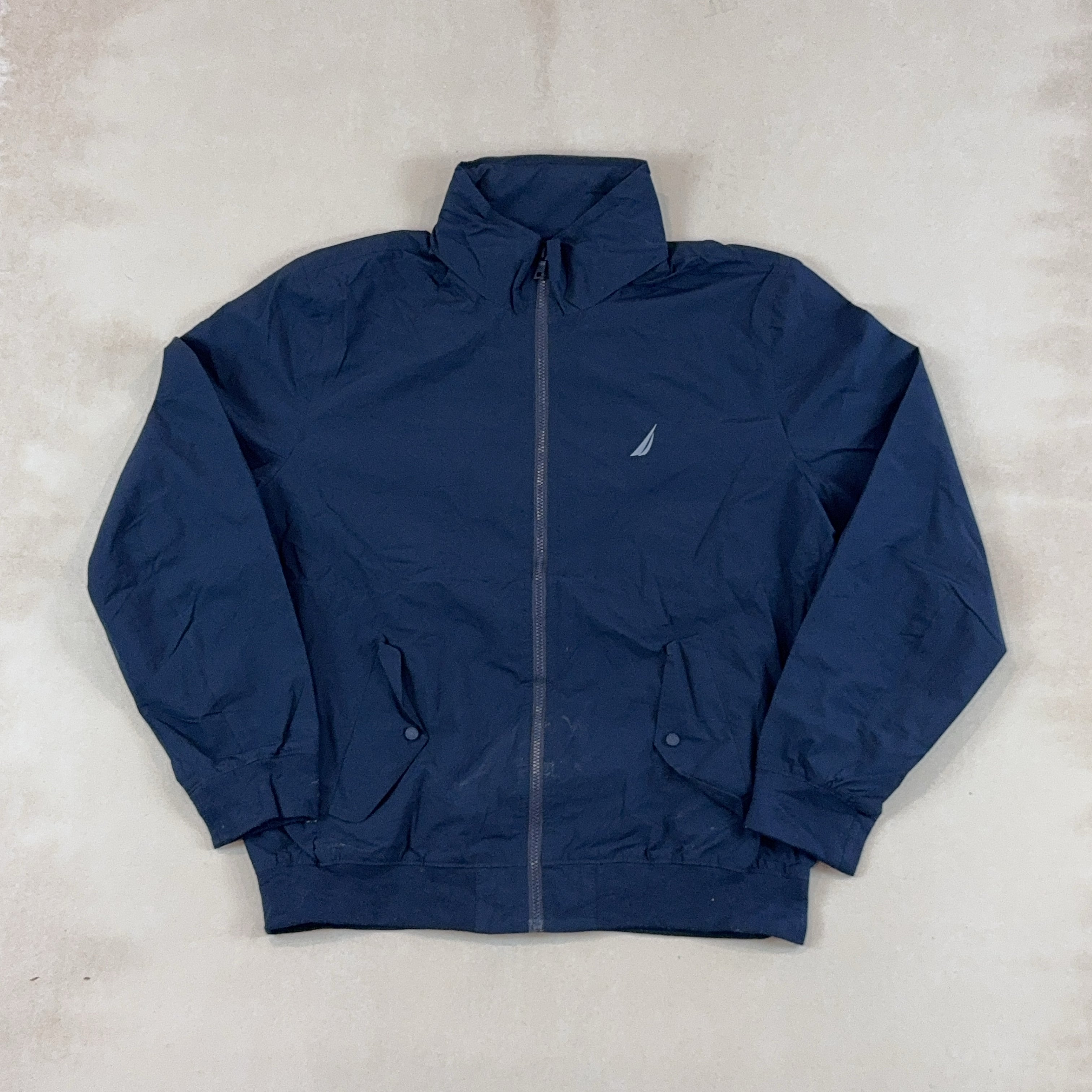 NAUTICA NAVY HOOD JACKET - LARGE