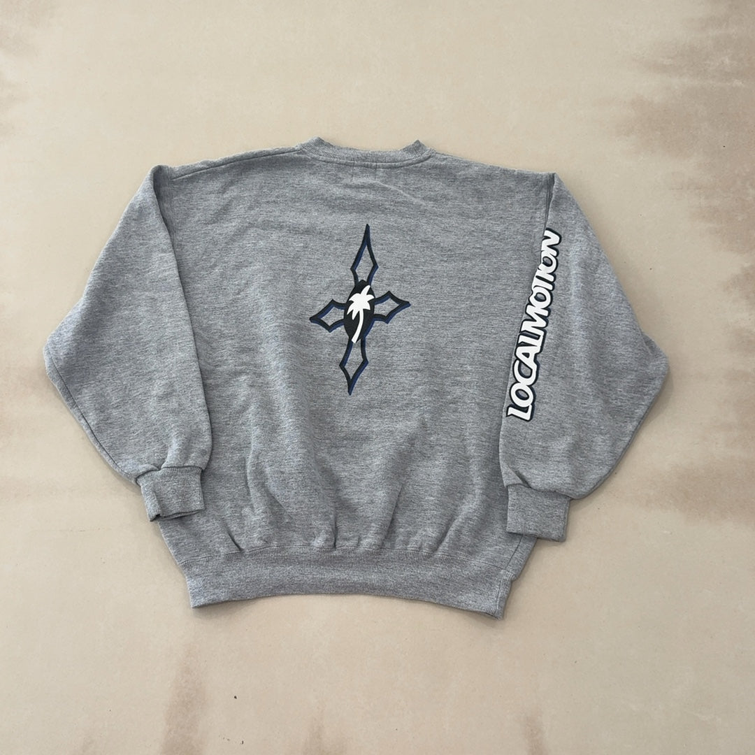 LOCALMOTION GREY CREW - LARGE