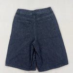 VINTAGE BLACK DENIM JORTS - MEDIUM