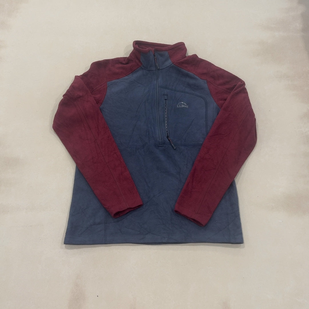 L.L.BEAN MULTI COLOUR QUARTER ZIP - SMALL