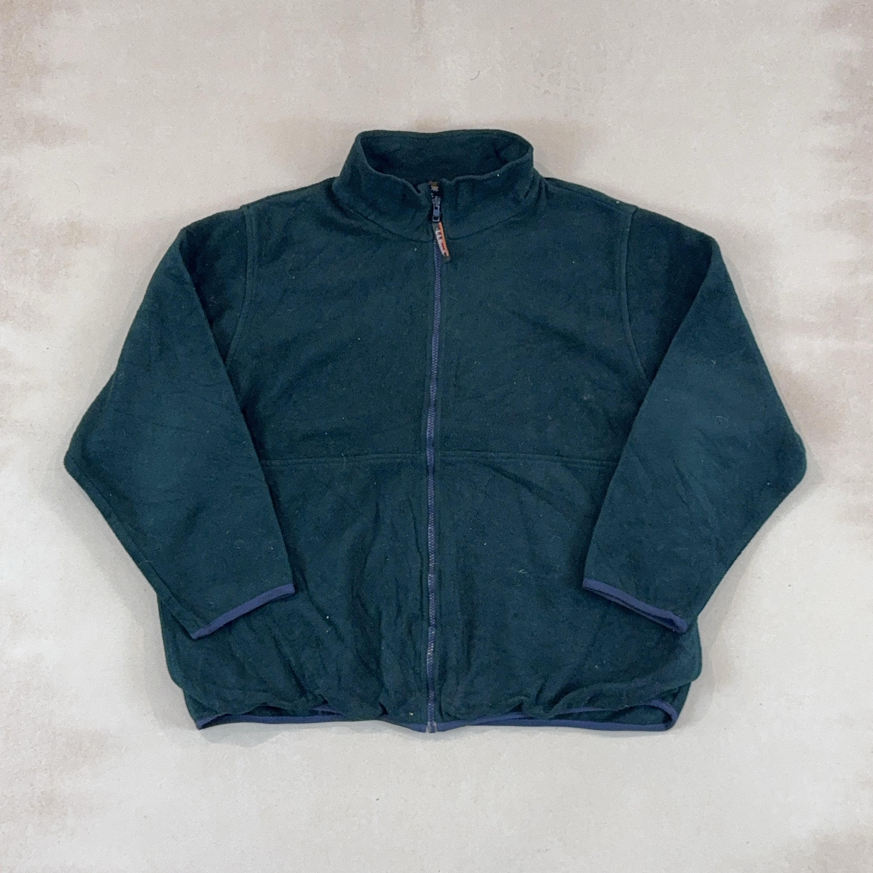 L.L.BEAN GREEN FLEECE - X LARGE