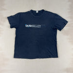 QUIKSILVER BLACK TEE - LARGE