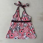 FLORAL HALTER TOP - LARGE